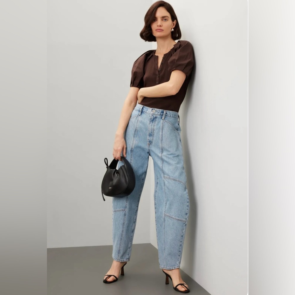 AGOLDE Revolve Mara High Waist Denim barrel Jean NWOT ✨Sz 28
